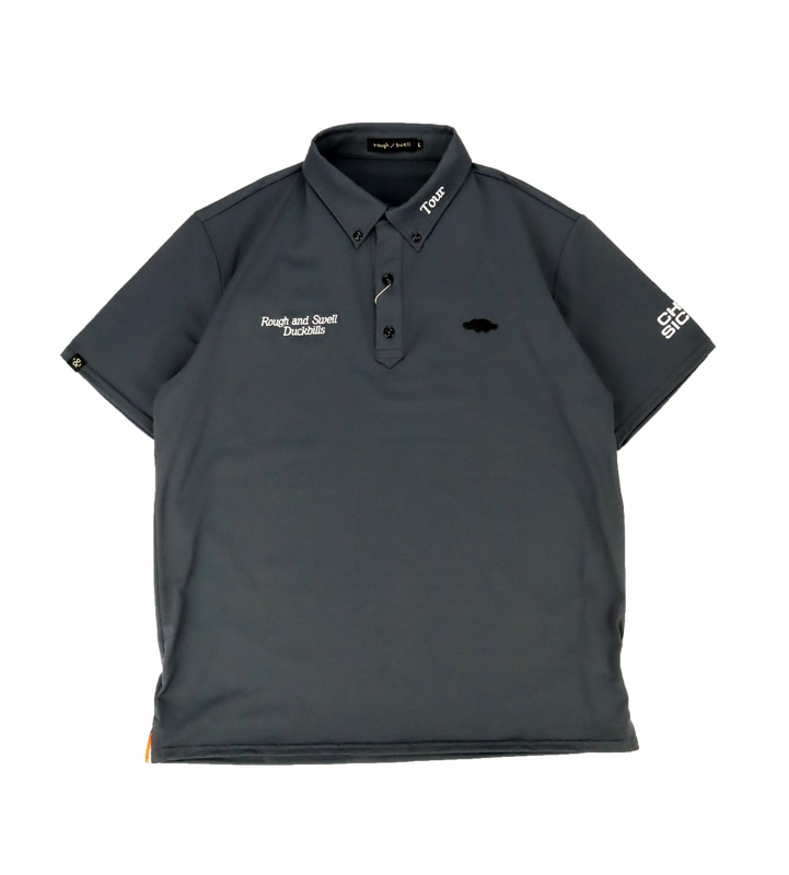 ROUGH AND SWELL ポロシャツ M ダークグレー　美品 30％OFF】rough&swell ラフアンドスウェル CHIC SICK TOUR POLO