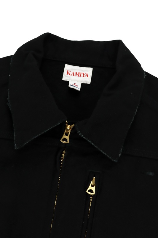 KAMIYA ���ߥ� BORO Duck Jacket �֥�å� G13JK023