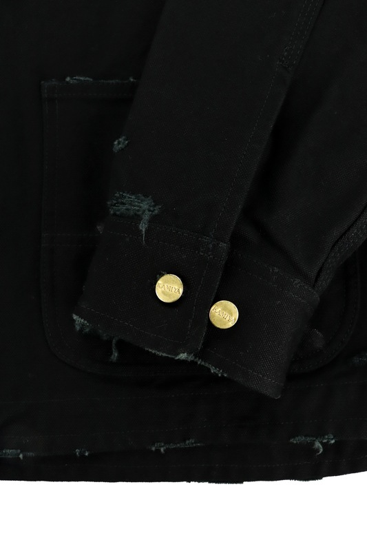 KAMIYA ���ߥ� BORO Duck Jacket �֥�å� G13JK023