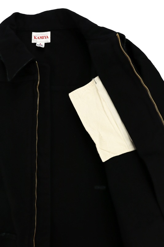 KAMIYA ���ߥ� BORO Duck Jacket �֥�å� G13JK023