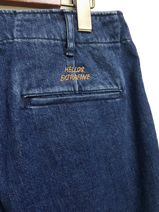 ��50%OFF��HELLOS EXTRAFINE �ϥ������������ȥ�ե����� Washed Denim Shorts �����å���ɥǥ˥� ���硼�ȥѥ�� 9181-60-008