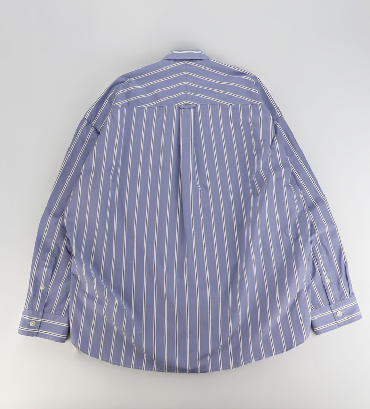 Maison MIHARA YASUHIRO in��stru(men-tal). COTTON HIGH DENSITY STRIPE LS SHIRTS �饤�ȥ֥롼 I16SH111