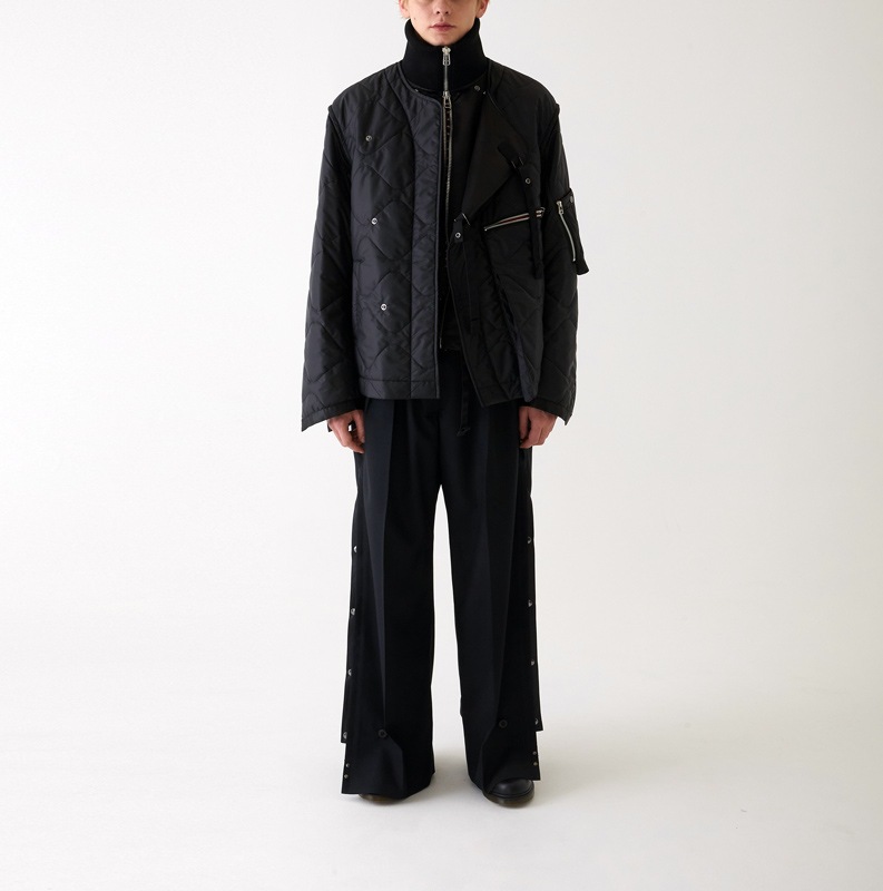 40OFF Tamme  LEATHER SATIN QUILTING JERKIN BLOUSON ֥å 23A0117