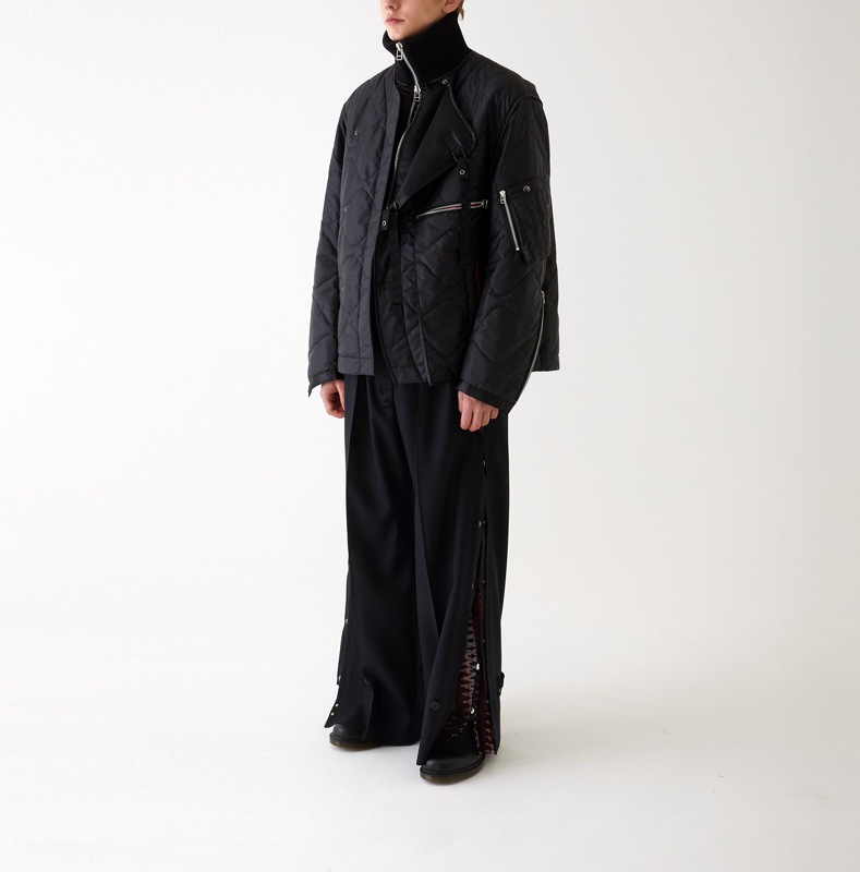 40OFF Tamme  LEATHER SATIN QUILTING JERKIN BLOUSON ֥å 23A0117