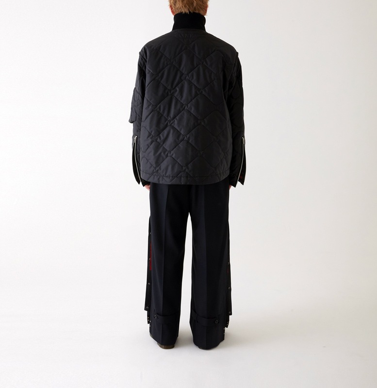 40OFF Tamme  LEATHER SATIN QUILTING JERKIN BLOUSON ֥å 23A0117