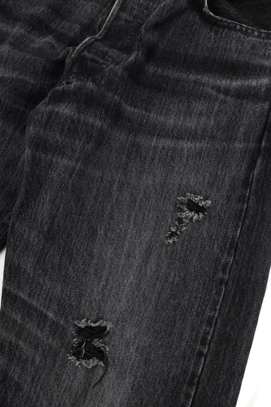 25SSKAMIYA ߥ BORO Denim Straight Pants ֥å G14PT038