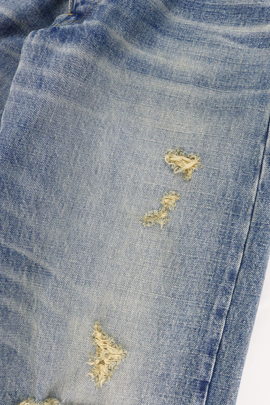 ��25SS��KAMIYA ���ߥ� BORO Denim Straight Pants ����ǥ��� G14PT038