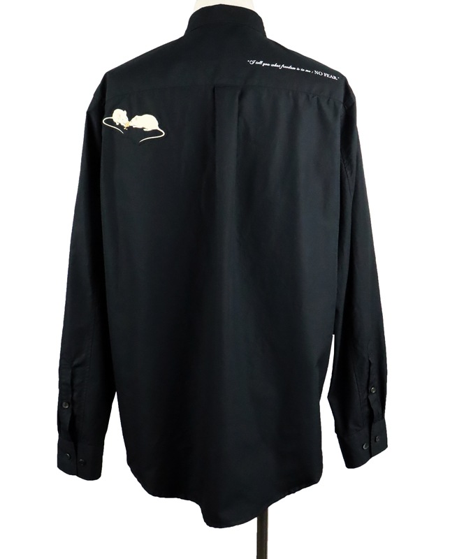 UNDERCOVER アンダーカバー Coブロードコラージュ長袖シャツ ブラック