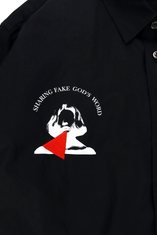 UNDERCOVER アンダーカバー Coブロードコラージュ長袖シャツ ブラック