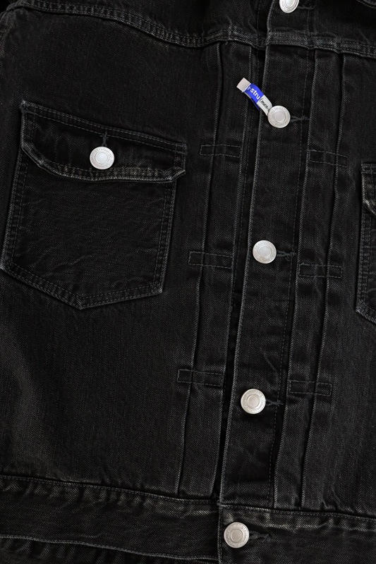 Maison MIHARA YASUHIRO in��stru(men-tal). HARD WASHED SELVAGE DENIM JACKET �֥�å� I16BL081