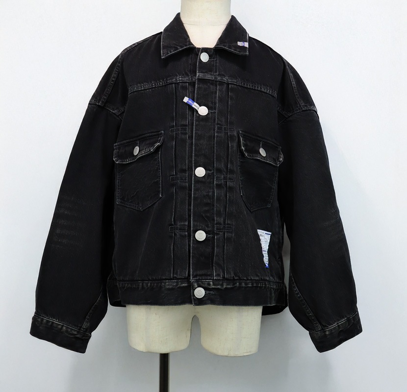 Maison MIHARA YASUHIRO in��stru(men-tal). HARD WASHED SELVAGE DENIM JACKET �֥�å� I16BL081