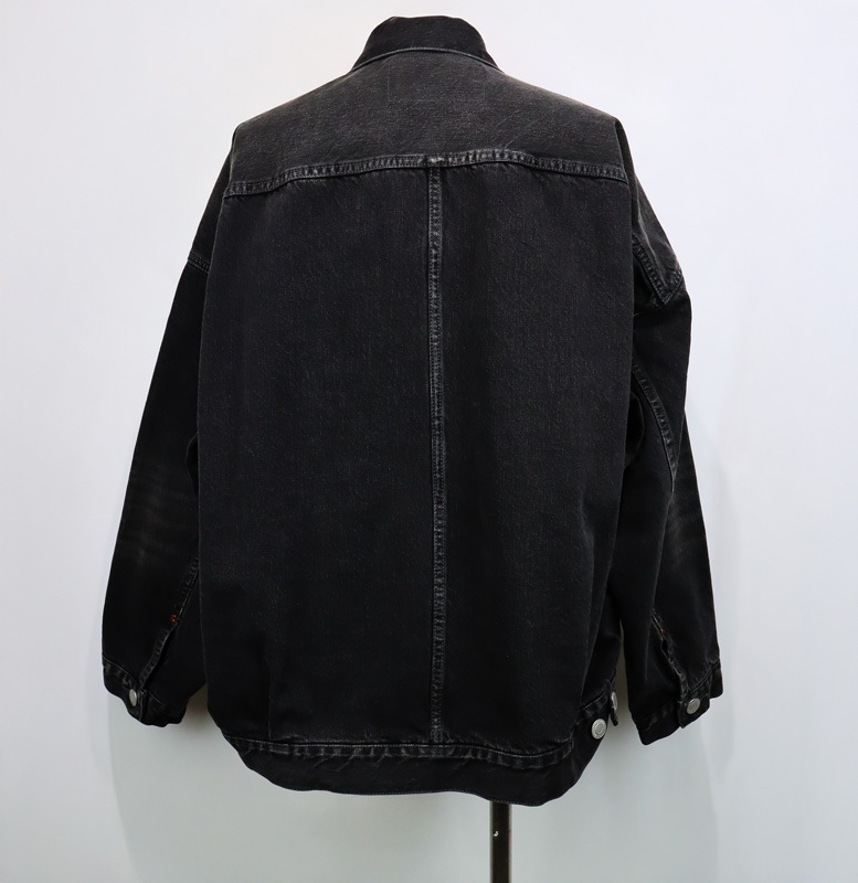 Maison MIHARA YASUHIRO in��stru(men-tal). HARD WASHED SELVAGE DENIM JACKET �֥�å� I16BL081
