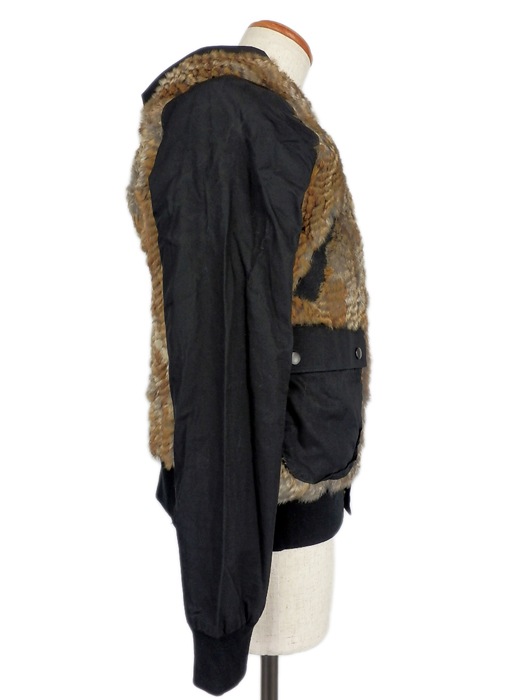 50%OFF.efilevol եܥ ӥåȥե֥륾 ֥å Fur Paraffin Parka efiLPTN-JK03u / ѡ ߥ꥿꡼