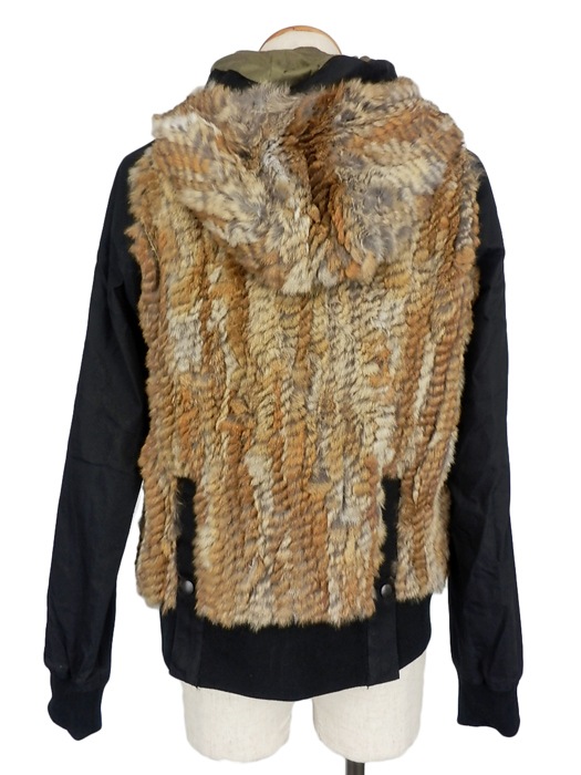 50%OFF.efilevol եܥ ӥåȥե֥륾 ֥å Fur Paraffin Parka efiLPTN-JK03u / ѡ ߥ꥿꡼