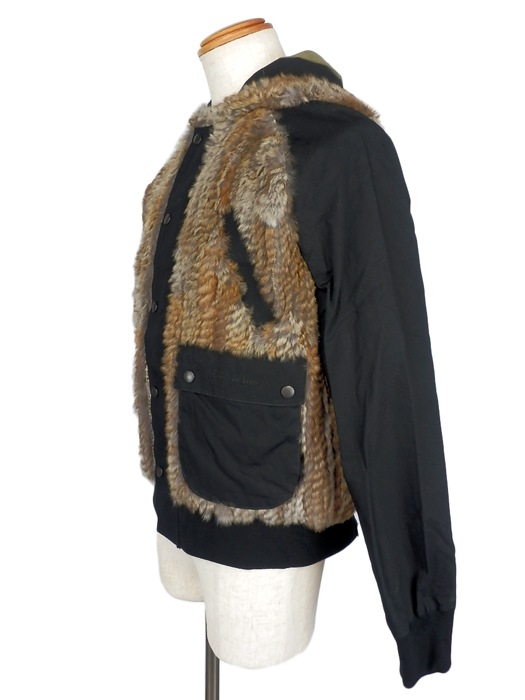 50%OFF.efilevol եܥ ӥåȥե֥륾 ֥å Fur Paraffin Parka efiLPTN-JK03u / ѡ ߥ꥿꡼