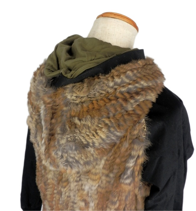 50%OFF.efilevol եܥ ӥåȥե֥륾 ֥å Fur Paraffin Parka efiLPTN-JK03u / ѡ ߥ꥿꡼