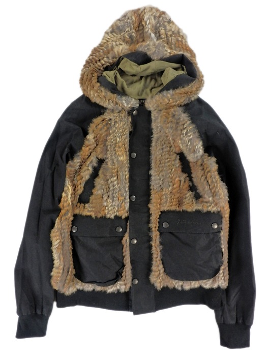 50%OFF.efilevol եܥ ӥåȥե֥륾 ֥å Fur Paraffin Parka efiLPTN-JK03u / ѡ ߥ꥿꡼