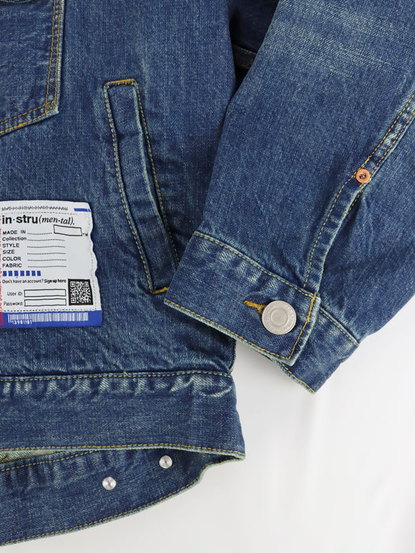 Maison MIHARA YASUHIRO in��stru(men-tal). HARD WASHED SELVAGE DENIM JACKET ����ǥ��� I16BL081