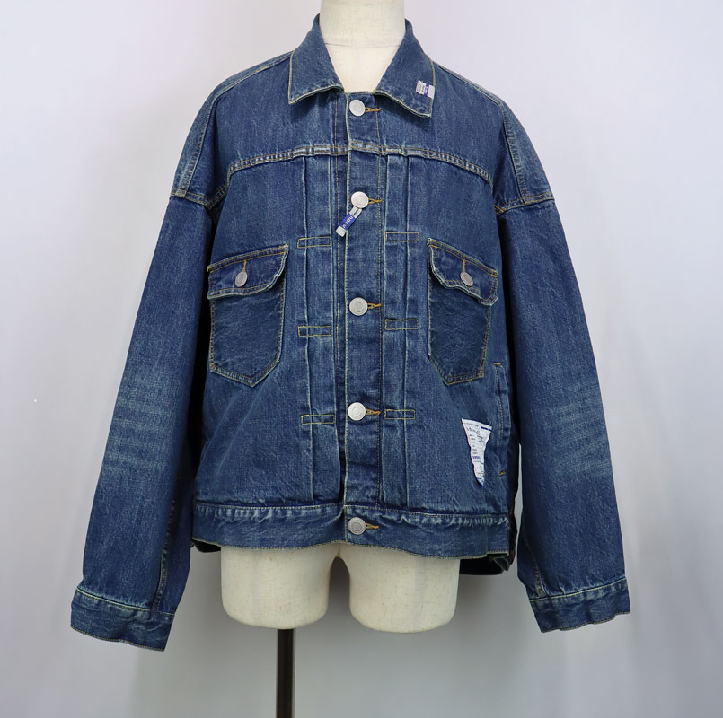 Maison MIHARA YASUHIRO in��stru(men-tal). HARD WASHED SELVAGE DENIM JACKET ����ǥ��� I16BL081