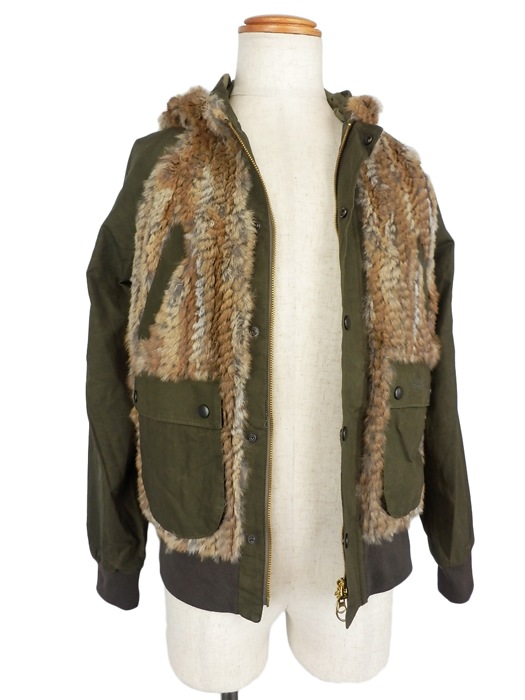 ��50%OFF��.efilevol ���ե���ܥ� ��ӥåȥե����֥륾�� ������ Fur Paraffin Parka efiLPTN-JK03u / �ѡ����� �ߥ꥿�꡼