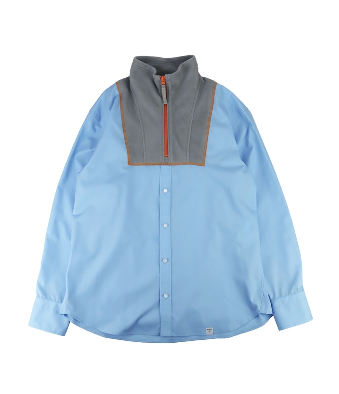 23AW】kolor BEACON カラービーコン T/Cブロードシャツ サックス 23WBM 