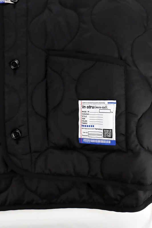Maison MIHARA YASUHIRO in��stru(men-tal). RIPSTOP LINER QUILT JACKET �֥�å� I16BL061