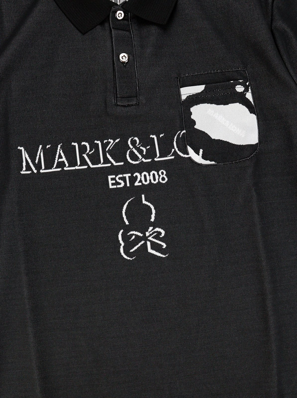 ��26SS��MARK&LONA �ޡ�������ɥ��� Gauge Camouflage Jacquard Polo | MEN  �ݥ������ �֥�å� MLM-6A-AP01