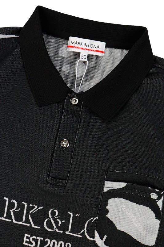 ��26SS��MARK&LONA �ޡ�������ɥ��� Gauge Camouflage Jacquard Polo | MEN  �ݥ������ �֥�å� MLM-6A-AP01