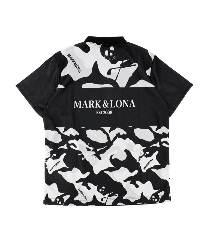 ��26SS��MARK&LONA �ޡ�������ɥ��� Gauge Camouflage Jacquard Polo | MEN  �ݥ������ �֥�å� MLM-6A-AP01