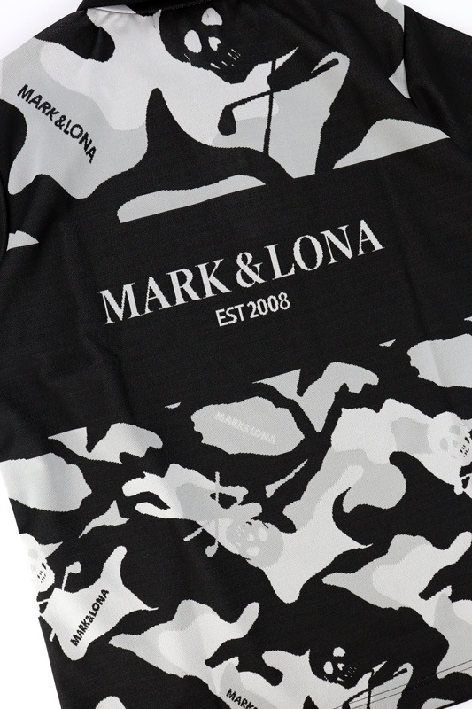 ��26SS��MARK&LONA �ޡ�������ɥ��� Gauge Camouflage Jacquard Polo | MEN  �ݥ������ �֥�å� MLM-6A-AP01