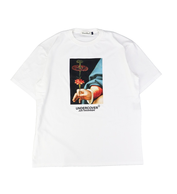24AW】 UNDERCOVER アンダーカバー TEE Flower ホワイト UC2D3803 の