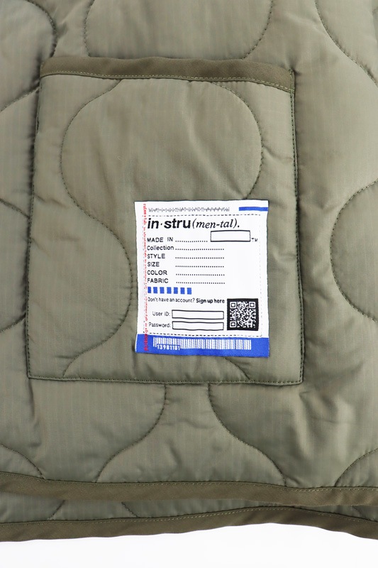 Maison MIHARA YASUHIRO in��stru(men-tal). RIPSTOP LINER QUILT JACKET ������ I16BL061