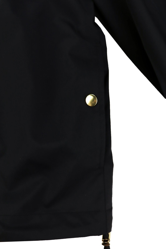 CULLNI ����� High Count Stretch Twill Dot Button Collarless Jacket BLACK 25-SS-040B