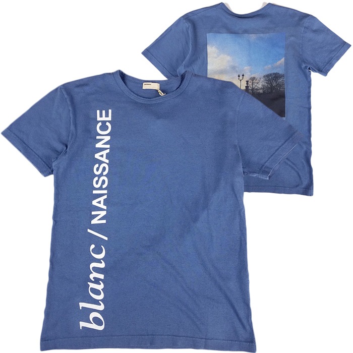 ��50%OFF��NAISSANCE �ͥ����� PHOTO TEE (BACK) T����� �֥롼 20S-NSA-CS-12