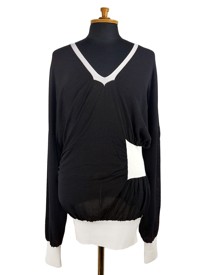 ��70%OFF��sulvam ����Х� w.rib knit ���֥��֥˥å� �֥�å� SL-K05-830