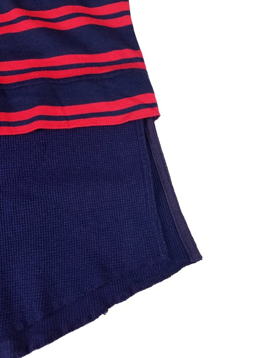 50OFFWhite Mountaineering ۥ磻ȥޥƥ˥ STRIPE LAYERED T-SHIRT ȥ饤 쥤䡼 T ͥӡ WM2071527