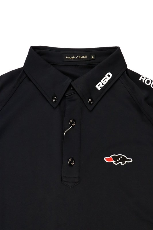 rough & swell ラフアンドスウェル ポロシャツ サイズL ブラック 30％OFF】rough&swell ラフアンドスウェル SPACY POLO