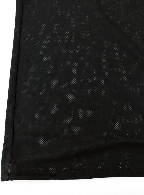 ��26SS��MARK&LONA �ޡ�������ɥ��� Fragment Jacquard Mock Tee | MEN  ��å��ͥå� �֥�å� MLM-6A-AC07