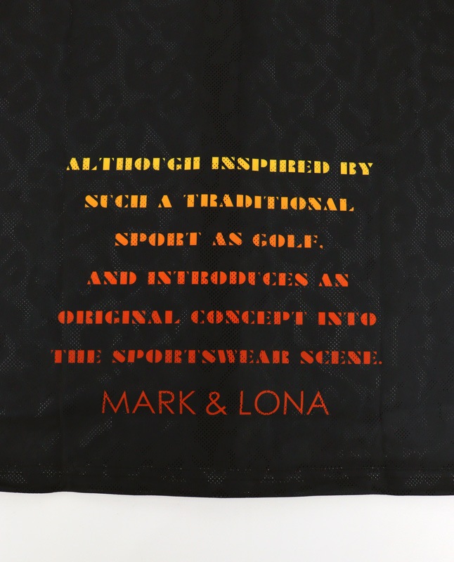 ��26SS��MARK&LONA �ޡ�������ɥ��� Fragment Jacquard Mock Tee | MEN  ��å��ͥå� �֥�å� MLM-6A-AC07