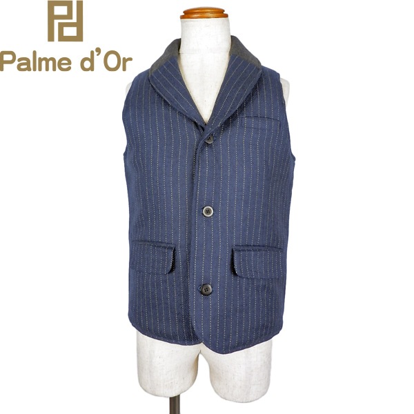 ��50%OFF��Palme d'Or �ѥ��ɡ��� ���ʥ٥��� �ͥ��ӡ����ȥ饤�� DRIVING VEST PDVT-13AW-026 / �٥���