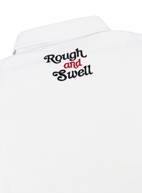 rough&swell ��ե���ɥ������� DON'T WORRY POLO �ݥ������ �ۥ磻�� RSM-25005