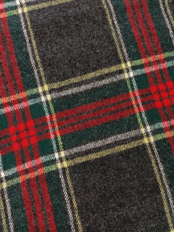 UNDERCOVER アンダーカバー W/Caチェック細巾ストール ブラック