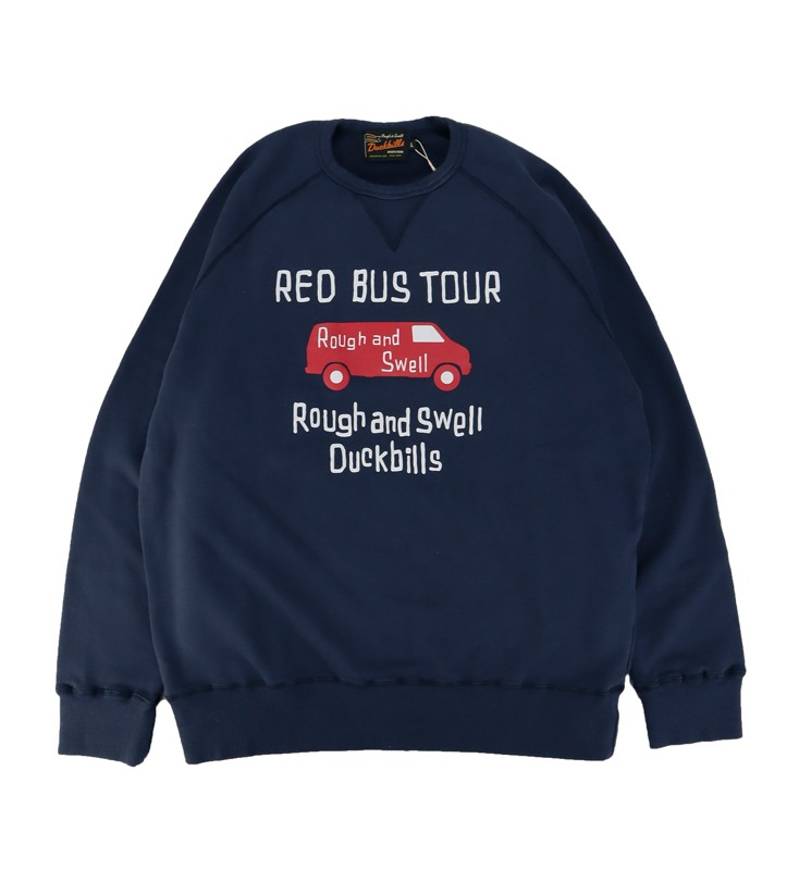 rough&swell ��ե���ɥ������� RED BUS SWEAT �������å� �ͥ��ӡ� RSM-25227
