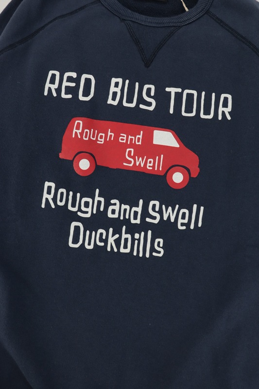 rough&swell ��ե���ɥ������� RED BUS SWEAT �������å� �ͥ��ӡ� RSM-25227