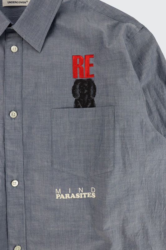 ��26SS��UNDERCOVER MEN'S PRE-COLLECTION ����������С���󥺥ץ쥳�쥯����� ������ե��顼���奿���ץ饤���������֥졼Ĺµ����� �饤�ȥ֥롼���졼 UP1F4413