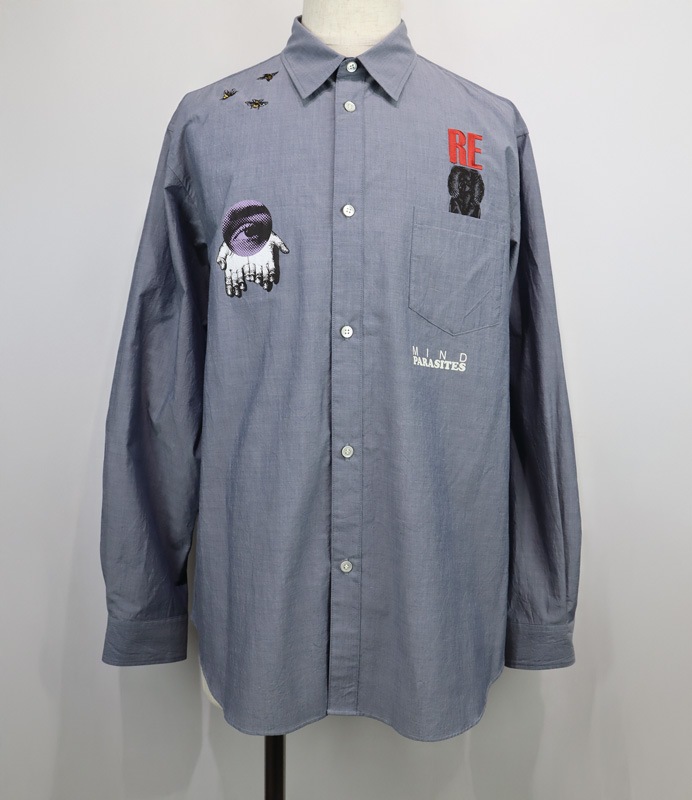 ��26SS��UNDERCOVER MEN'S PRE-COLLECTION ����������С���󥺥ץ쥳�쥯����� ������ե��顼���奿���ץ饤���������֥졼Ĺµ����� �饤�ȥ֥롼���졼 UP1F4413