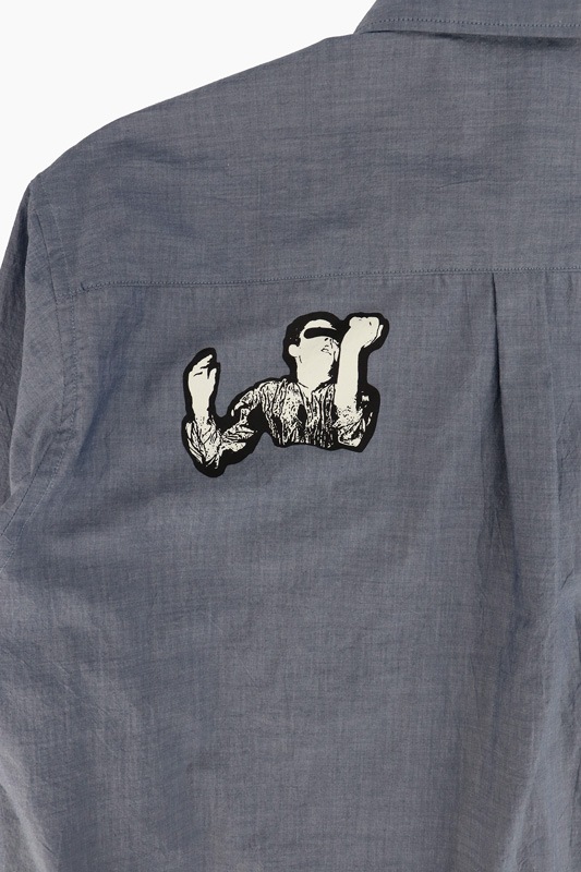 ��26SS��UNDERCOVER MEN'S PRE-COLLECTION ����������С���󥺥ץ쥳�쥯����� ������ե��顼���奿���ץ饤���������֥졼Ĺµ����� �饤�ȥ֥롼���졼 UP1F4413