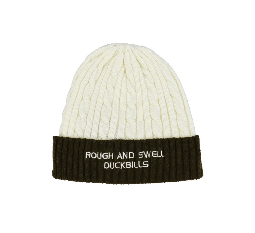 rough&swell ��ե���ɥ������� ARAN BEANIE �˥åȥ���å� �֥饦�� RSA-25208