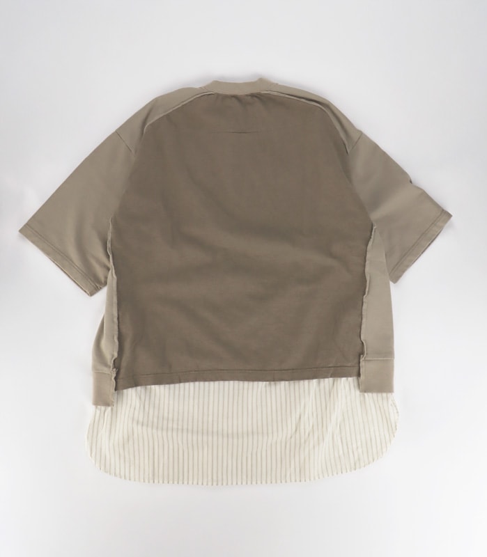 ��26SS��UNDERCOVER MEN'S PRE-COLLECTION ����������С���󥺥ץ쥳�쥯����� TEE/ST�����mixȾµPK�������å� �١����奰�졼 UP1F4803