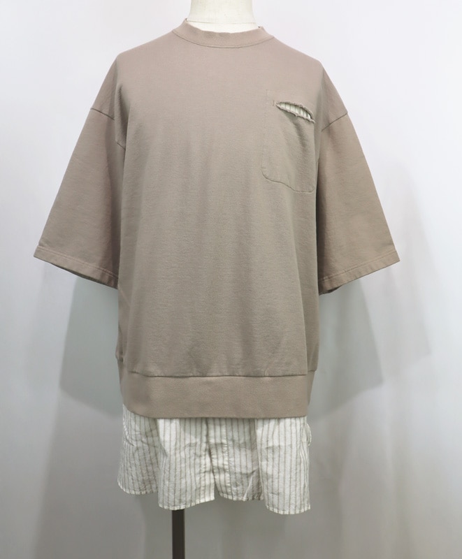 ��26SS��UNDERCOVER MEN'S PRE-COLLECTION ����������С���󥺥ץ쥳�쥯����� TEE/ST�����mixȾµPK�������å� �١����奰�졼 UP1F4803